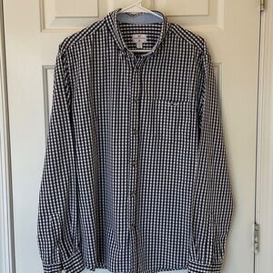Vineyard Vines Navy and White Checkered Shirt